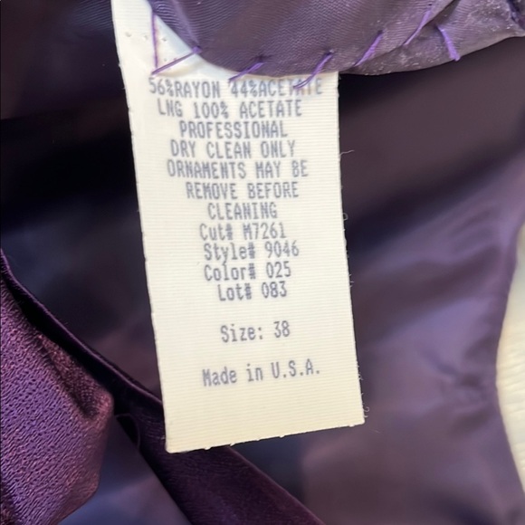 Vintage Elegant Purple Women’s Short Sleeve Maxi Dress Size 16 - Picture 2 of 8